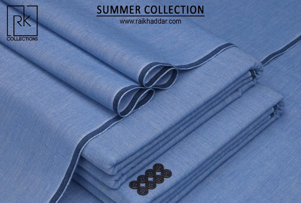 RK Collections Summer Collection Light Gray Unstitched Men's Suit Fabric