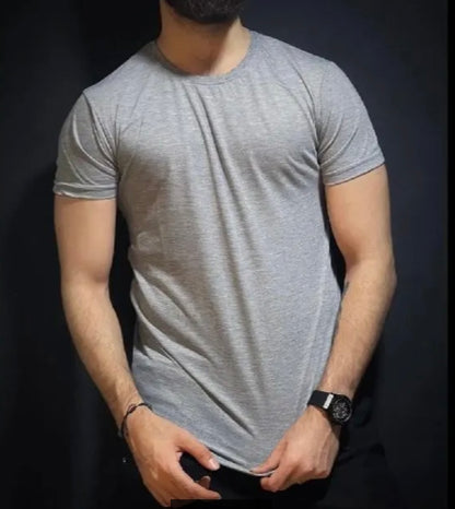 Premium Plain Brown Cotton T-Shirt for Men | Soft & Breathable Casual Tee
